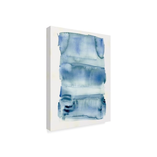 Summer Tali Hilty 'Abstract Blue Watercolor' Canvas Art,14x19